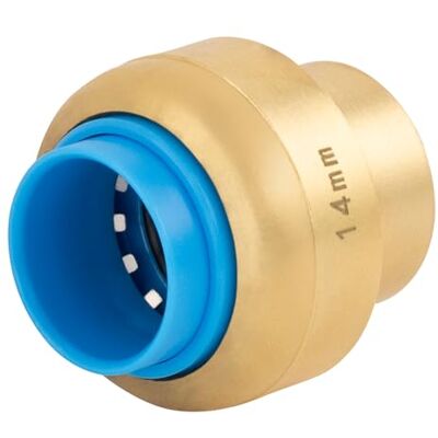 QUICK PLOMBERIE - 471504 - Laiton - Ø14 mm - Capuchon en laiton - Publicité QUICK PLOMBERIE - 471504 - Laiton - Ø14 mm - Capuchon en laiton - Publicité