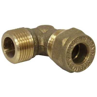 Arcanaute Raccord laiton bicône Coude bicone 3/8" (12/17) Mâle Cuivre Ø10 - Publicité Arcanaute Raccord laiton bicône Coude bicone 3/8" (12/17) Mâle Cuivre Ø10 - Publicité