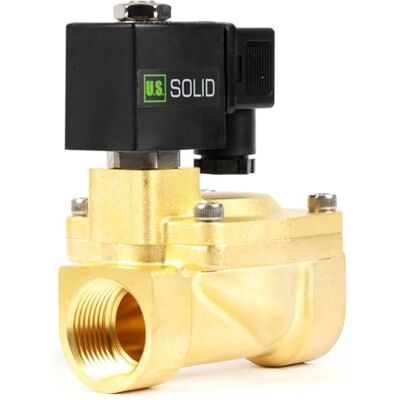 U.S. Solid Électrovanne en laiton 1" 24 V DC, 0,3-16 bar, normalement fermée, joint viton, filetage G pilotée - Publicité U.S. Solid Électrovanne en laiton 1" 24 V DC, 0,3-16 bar, normalement fermée, joint viton, filetage G pilotée - Publicité