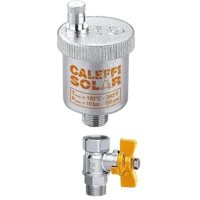 Caleffi 20931 Purgeur d'air automatique pour installations solaires 3/8"M - Publicité Caleffi 20931 Purgeur d'air automatique pour installations solaires 3/8"M - Publicité
