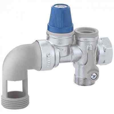 Caleffi 526153 Groupe de Sécurité pour Chauffe-eau 3/4'' Avec Coude Orientable pour Installations Horizontales, Vanne d'Arrêt et Clapet Anti-retour Contrôlable - Publicité Caleffi 526153 Groupe de Sécurité pour Chauffe-eau 3/4'' Avec Coude Orientable pour Installations Horizontales, Vanne d'Arrêt et Clapet Anti-retour Contrôlable - Publicité