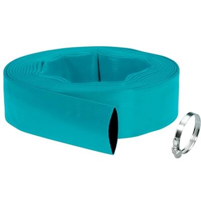 Gardena Jeu tube plat 38 mm (1 ½ pouce): Tuyau à eau flexible, kit tuyau pour pompes submersibles, collier de serrage, résistance à une pression de 5 bars, 10 m (5005-20) - Publicité Gardena Jeu tube plat 38 mm (1 ½ pouce): Tuyau à eau flexible, kit tuyau pour pompes submersibles, collier de serrage, résistance à une pression de 5 bars, 10 m (5005-20) - Publicité