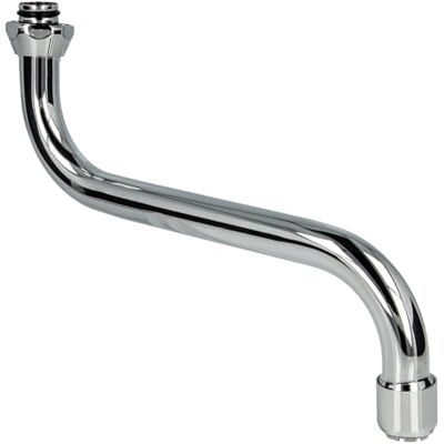 tecuro Bec en S pour robinetterie murale basse pression en acier inoxydable chromé – Raccord 3/4 Longueur 150 mm - Publicité tecuro Bec en S pour robinetterie murale basse pression en acier inoxydable chromé – Raccord 3/4 Longueur 150 mm - Publicité