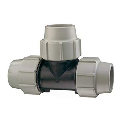 Plasson té à 90 degrés egal -pour tube pe diamètre 32 mm 704032 - Publicité Plasson té à 90 degrés egal -pour tube pe diamètre 32 mm 704032 - Publicité