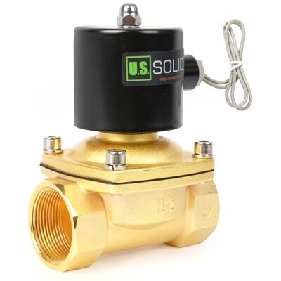 U.S. Solid Électrovanne 1 1/2" – Alliage de zinc, 24V AC, joint NBR, normalement fermé, pour eau, gaz, huile - Publicité U.S. Solid Électrovanne 1 1/2" – Alliage de zinc, 24V AC, joint NBR, normalement fermé, pour eau, gaz, huile - Publicité