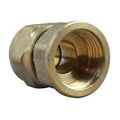 Anjou Connectique Arcanaute Raccord laiton bicône Raccord bicône droit Femelle 3/8" (12/17)-Cuivre 10 - Publicité Anjou Connectique Arcanaute Raccord laiton bicône Raccord bicône droit Femelle 3/8" (12/17)-Cuivre 10 - Publicité