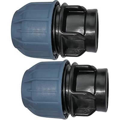 AERZETIX Lot de 2 Manchon Adaptateur Fileté Réducteur de Compression Droit Raccord Filetage Femelle 3/4" pour Tuyau Ø25mm en Polypropylène Connecteur Réparateur - Publicité AERZETIX Lot de 2 Manchon Adaptateur Fileté Réducteur de Compression Droit Raccord Filetage Femelle 3/4" pour Tuyau Ø25mm en Polypropylène Connecteur Réparateur - Publicité