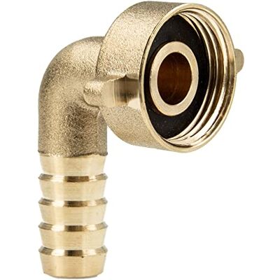 tecuro Raccord de tuyau avec douille 3/4" x 90° Ø 10 mm, laiton nu - Publicité tecuro Raccord de tuyau avec douille 3/4" x 90° Ø 10 mm, laiton nu - Publicité
