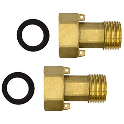 VARIOSAN Lot de 2 raccords pour compteur d'eau en laiton - Publicité VARIOSAN Lot de 2 raccords pour compteur d'eau en laiton - Publicité