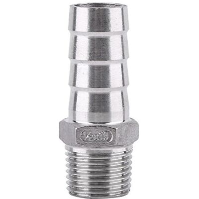 Walfront Raccord de tuyau filetage mâle BSP SS304 acier inoxydable (1/2"x19mm) - Publicité Walfront Raccord de tuyau filetage mâle BSP SS304 acier inoxydable (1/2"x19mm) - Publicité