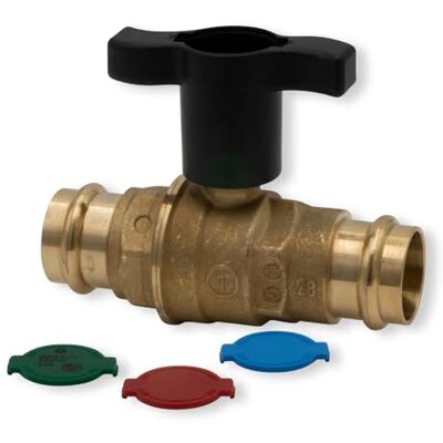 Giacomini R851VT Robinet à boisseau sphérique avec connexions à pression R851VY105 Ø 28 - Publicité Giacomini R851VT Robinet à boisseau sphérique avec connexions à pression R851VY105 Ø 28 - Publicité