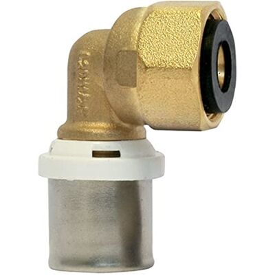 Ayor Raccord à sertir coudé écrou tournant 20/27 Ø20-3/4” 30363-20-20 Fixoconnect - Publicité Ayor Raccord à sertir coudé écrou tournant 20/27 Ø20-3/4” 30363-20-20 Fixoconnect - Publicité