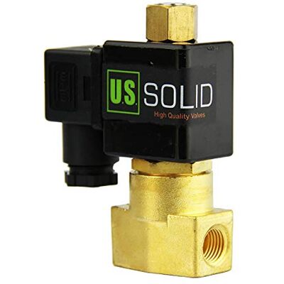 U.S. Solid 12V DC 1/8" G Electrique Électrovanne Laiton Normalement Ouvert "NO" Solenoid Valve entraînement direct Air Eau Huile - Publicité U.S. Solid 12V DC 1/8" G Electrique Électrovanne Laiton Normalement Ouvert "NO" Solenoid Valve entraînement direct Air Eau Huile - Publicité