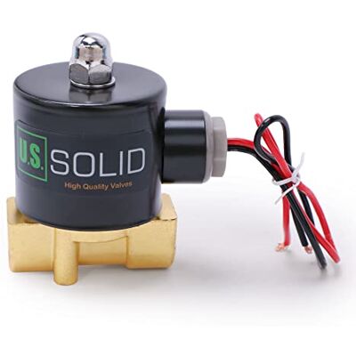 U.S. Solid Électrovanne 3/8" – Alliage de zinc, 220V AC, joint NBR, normalement fermé, pour eau, gaz, huile - Publicité U.S. Solid Électrovanne 3/8" – Alliage de zinc, 220V AC, joint NBR, normalement fermé, pour eau, gaz, huile - Publicité