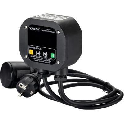 WilTec Pressostat électronique pour surpresseur domestique, pompe de jardin, pressostat à démarrage/arrêt automatique, dispositif de sécurité en cas de manque d'eau, capteur de pression - Publicité WilTec Pressostat électronique pour surpresseur domestique, pompe de jardin, pressostat à démarrage/arrêt automatique, dispositif de sécurité en cas de manque d'eau, capteur de pression - Publicité