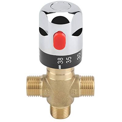 Joyzan Mitigeur Thermostatique Mâle 3Voies, Laiton Filetage Chauffe Eau Solaire Vanne Mélangeuse DN15 Douche Cuisine Douchette Solar Baignoire Valve Adaptateur Connexion Température 1/2 NPT Contrôle - Publicité Joyzan Mitigeur Thermostatique Mâle 3Voies, Laiton Filetage Chauffe Eau Solaire Vanne Mélangeuse DN15 Douche Cuisine Douchette Solar Baignoire Valve Adaptateur Connexion Température 1/2 NPT Contrôle - Publicité