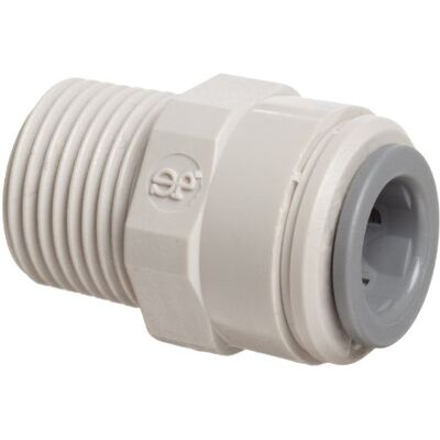 John Guest Adaptateur droit 3/8" Tube OD x 3/8" filetage mâle BSPT (un fourni) - Publicité John Guest Adaptateur droit 3/8" Tube OD x 3/8" filetage mâle BSPT (un fourni) - Publicité