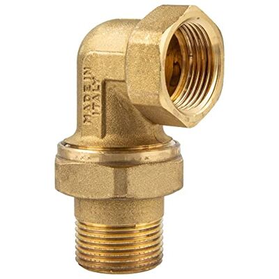 tecuro Raccord coudé IG x AG 1", joint plat – Laiton nu CW617N conformément à la réglementation sur l'eau potable 50930-6 - Publicité tecuro Raccord coudé IG x AG 1", joint plat – Laiton nu CW617N conformément à la réglementation sur l'eau potable 50930-6 - Publicité