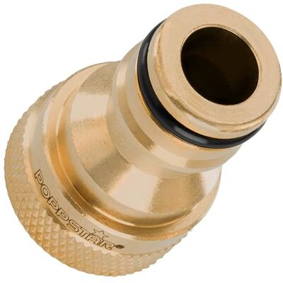 POPPSTAR Raccord de robinet 1/2 pouce filetage femelle (19 mm) et raccord rapide pour tuyau d’arrosage (compatible avec le système de connexion Gardena), 1 pièce - Publicité POPPSTAR Raccord de robinet 1/2 pouce filetage femelle (19 mm) et raccord rapide pour tuyau d’arrosage (compatible avec le système de connexion Gardena), 1 pièce - Publicité