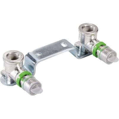 Comap Support mural de 2 appliques métallique à sertir pour tubes multicouche Diamètre 16x2 Filetage 1/2" Entraxe 150 mm Raccords MultiSkin 7507W1612 - Publicité Comap Support mural de 2 appliques métallique à sertir pour tubes multicouche Diamètre 16x2 Filetage 1/2" Entraxe 150 mm Raccords MultiSkin 7507W1612 - Publicité