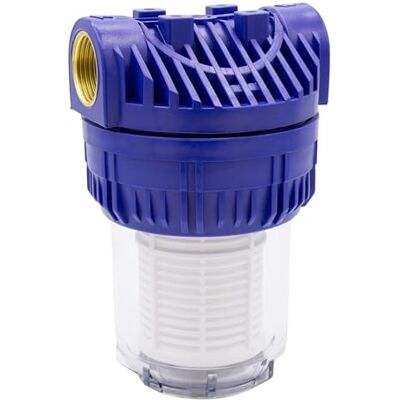 VARIOSAN Préfiltre (5") pour pompes et centrales d'eau domestique 18403, filetage intérieur 3/4", 8 bar, débit 3000 l/h, maille de 0,06 mm - Publicité VARIOSAN Préfiltre (5") pour pompes et centrales d'eau domestique 18403, filetage intérieur 3/4", 8 bar, débit 3000 l/h, maille de 0,06 mm - Publicité