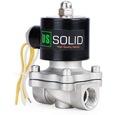 U.S. Solid 220 V AC 3/4" G Electrique Électrovanne acier inoxydable Normalement fermé "NC" Solenoid Valve entraînement direct Air Eau Huile - Publicité U.S. Solid 220 V AC 3/4" G Electrique Électrovanne acier inoxydable Normalement fermé "NC" Solenoid Valve entraînement direct Air Eau Huile - Publicité
