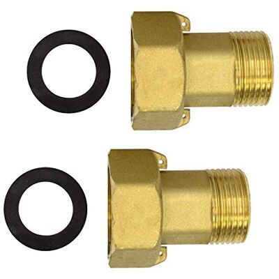 VARIOSAN Lot de 2 raccords pour compteur d'eau 12630 1 1/4" (filetage intérieur x 1") En laiton - Publicité VARIOSAN Lot de 2 raccords pour compteur d'eau 12630 1 1/4" (filetage intérieur x 1") En laiton - Publicité
