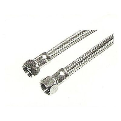 tecuro 'Raccord Raccord de tuyau rallonge 3/8 "écrou-raccord x 3/8 avec écrou pour sanitaire – Longueur 1500 mm - Publicité tecuro 'Raccord Raccord de tuyau rallonge 3/8 "écrou-raccord x 3/8 avec écrou pour sanitaire – Longueur 1500 mm - Publicité