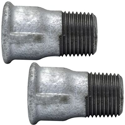 AERZETIX Lot de 2 Manchon Égal Mâle-Femelle 1/2'' Zingué en Fonte Raccord de Tuyau Fileté à Visser Accessoire Plomberie-Chauffage Travaux Installation d'Eau Potable Alimentation - Publicité AERZETIX Lot de 2 Manchon Égal Mâle-Femelle 1/2'' Zingué en Fonte Raccord de Tuyau Fileté à Visser Accessoire Plomberie-Chauffage Travaux Installation d'Eau Potable Alimentation - Publicité