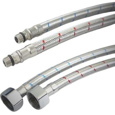 Schläfer 4605008 Raccord flexible robinet 1/2 m10, Raccord Tuyau de raccordement G1/2 x M10 x 35 cm, Rallonge de Tuyau pour Mitigeur Robinet Evier Cuisine Lavabo Salle de Bain. x2 pièces - Publicité Schläfer 4605008 Raccord flexible robinet 1/2 m10, Raccord Tuyau de raccordement G1/2 x M10 x 35 cm, Rallonge de Tuyau pour Mitigeur Robinet Evier Cuisine Lavabo Salle de Bain. x2 pièces - Publicité