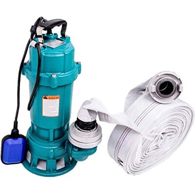 IBO Pompe submersible 1500 W 1,5 kW avec hachoir + tuyau 2" Storz C + tuyau de 50 m Pompe à eau Pompe à eau fécale Pompe pour eaux usées avec tuyau de construction, mécanisme de coupe, flotteur - Publicité IBO Pompe submersible 1500 W 1,5 kW avec hachoir + tuyau 2" Storz C + tuyau de 50 m Pompe à eau Pompe à eau fécale Pompe pour eaux usées avec tuyau de construction, mécanisme de coupe, flotteur - Publicité