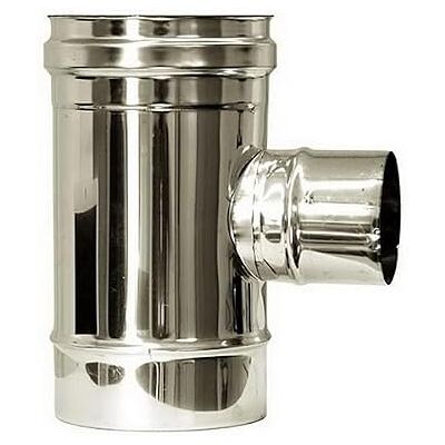 MBM Raccord T 90 réduit DN 80 conduit de fumée DN 150 tube inox 316 - Publicité MBM Raccord T 90 réduit DN 80 conduit de fumée DN 150 tube inox 316 - Publicité