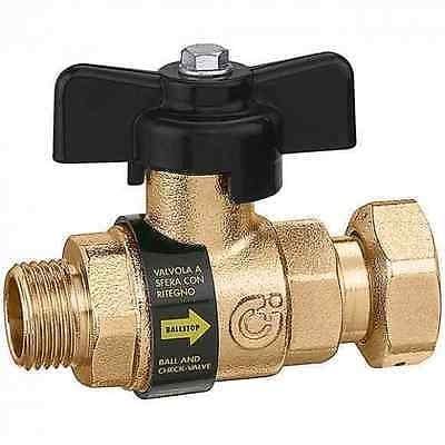 CALEFFI - Vanne à boule avec anti-retour intégré - 3/4" mâle à femelle - Publicité CALEFFI - Vanne à boule avec anti-retour intégré - 3/4" mâle à femelle - Publicité
