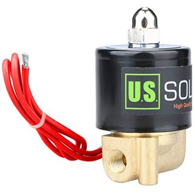 U.S. Solid 220V AC 1/8" G Electrique Électrovanne Laiton Normalement fermé "NC" Solenoid Valve entraînement direct Air Eau Huile - Publicité U.S. Solid 220V AC 1/8" G Electrique Électrovanne Laiton Normalement fermé "NC" Solenoid Valve entraînement direct Air Eau Huile - Publicité