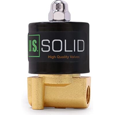 U.S. Solid Électrovanne 1/4" – Alliage de zinc, 220V AC, joint NBR, normalement fermé, pour eau, gaz, huile - Publicité U.S. Solid Électrovanne 1/4" – Alliage de zinc, 220V AC, joint NBR, normalement fermé, pour eau, gaz, huile - Publicité