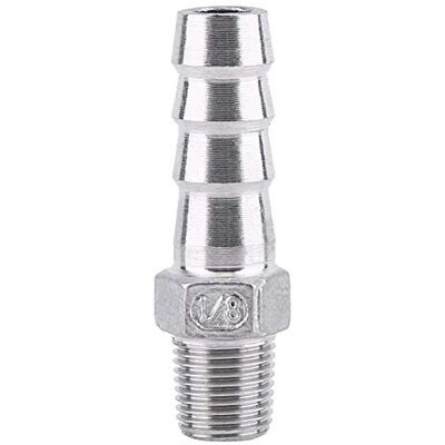 Walfront Raccord de tuyau filetage mâle BSP acier inoxydable SS304 (1/8"x10mm) - Publicité Walfront Raccord de tuyau filetage mâle BSP acier inoxydable SS304 (1/8"x10mm) - Publicité