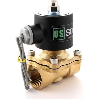 U.S. Solid Électrovanne électrique en laiton 3/4" 24 V AC N.C. Air Eau Carburant Filetage Viton - Publicité U.S. Solid Électrovanne électrique en laiton 3/4" 24 V AC N.C. Air Eau Carburant Filetage Viton - Publicité