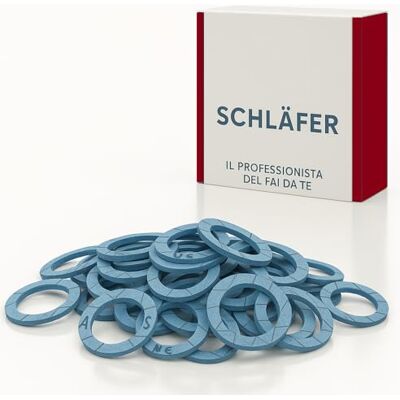 Schläfer 182840 Lot de 10 Joints Plats FASIT OMNIA 1" Haute Température 350°C Pour Gaz, Solaire, Chauffage & Eau Potable Sans Amiante 30 x 21 x 2 mm Made in Italy - Publicité Schläfer 182840 Lot de 10 Joints Plats FASIT OMNIA 1" Haute Température 350°C Pour Gaz, Solaire, Chauffage & Eau Potable Sans Amiante 30 x 21 x 2 mm Made in Italy - Publicité