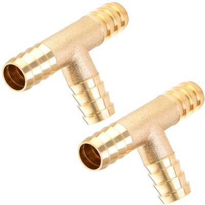POPPSTAR 2x Raccord de Tuyau d'Air Comprimé en T pièces avec Embout d'Air Comprimé (DE 10,3mm / DI 8,5), Laiton - Publicité POPPSTAR 2x Raccord de Tuyau d'Air Comprimé en T pièces avec Embout d'Air Comprimé (DE 10,3mm / DI 8,5), Laiton - Publicité