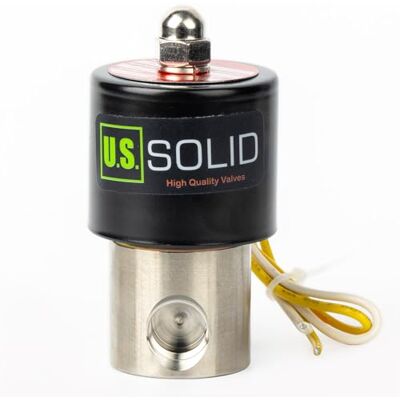 U.S. Solid 3/8" acier inoxydable Electrique Électrovanne 220V AC Normalement fermé VITON Air Eau Huile Fil G - Publicité U.S. Solid 3/8" acier inoxydable Electrique Électrovanne 220V AC Normalement fermé VITON Air Eau Huile Fil G - Publicité