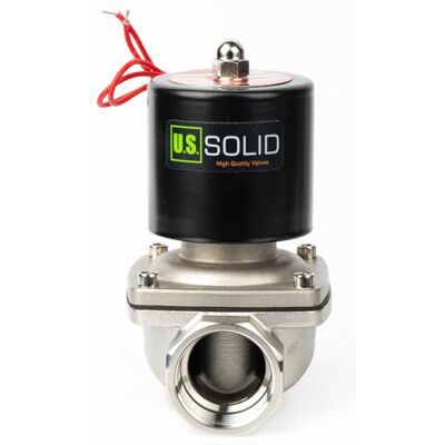 U.S. Solid 1-1/4" acier inoxydable Electrique Électrovanne 220V AC Normalement fermé VITON Air Eau Huile Fil G - Publicité U.S. Solid 1-1/4" acier inoxydable Electrique Électrovanne 220V AC Normalement fermé VITON Air Eau Huile Fil G - Publicité