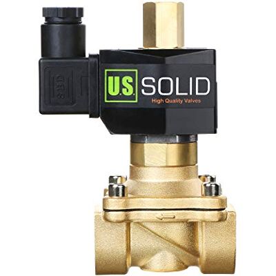 U.S. Solid Électrovanne électrique 3/4" 12 V CC, laiton, normalement ouverte, filetage G, VITON, eau, air, huile - Publicité U.S. Solid Électrovanne électrique 3/4" 12 V CC, laiton, normalement ouverte, filetage G, VITON, eau, air, huile - Publicité