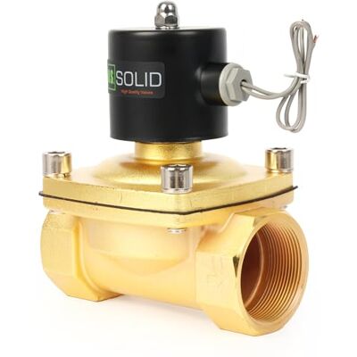 U.S. Solid Électrovanne 2" – Alliage de zinc, 220V AC, joint NBR, normalement fermé, pour eau, gaz, huile - Publicité U.S. Solid Électrovanne 2" – Alliage de zinc, 220V AC, joint NBR, normalement fermé, pour eau, gaz, huile - Publicité