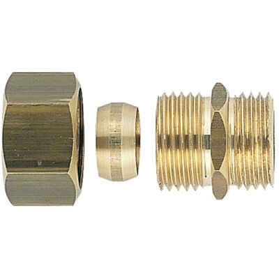 Comap Raccord Union Compression J500, Droit, Mâle D14-15X21 pour Tube Cuivre 8500044 - Publicité Comap Raccord Union Compression J500, Droit, Mâle D14-15X21 pour Tube Cuivre 8500044 - Publicité