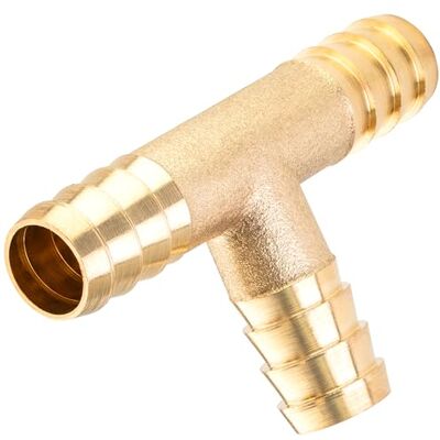 POPPSTAR Raccord de Tuyau d'Air Comprimé en T pièces avec Embout d'Air Comprimé (DE 10,3mm / DI 8,5), Laiton - Publicité POPPSTAR Raccord de Tuyau d'Air Comprimé en T pièces avec Embout d'Air Comprimé (DE 10,3mm / DI 8,5), Laiton - Publicité