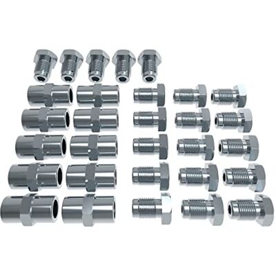 AUPROTEC 20x raccord mâle + 10 Connecteur femelle M10x1 pour Tuyau de Frein 4,75 mm évasure DIN collet-battu mâle Kit Freinage 3/16" DIN/ISO 1651 - Publicité AUPROTEC 20x raccord mâle + 10 Connecteur femelle M10x1 pour Tuyau de Frein 4,75 mm évasure DIN collet-battu mâle Kit Freinage 3/16" DIN/ISO 1651 - Publicité