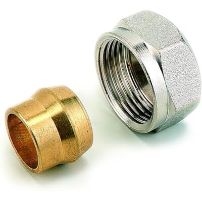 Comap Raccord mécanique à compression pour tube métallique, cuivre, acier calibre M22 16 mm Finition nickelé 835416 - Publicité Comap Raccord mécanique à compression pour tube métallique, cuivre, acier calibre M22 16 mm Finition nickelé 835416 - Publicité