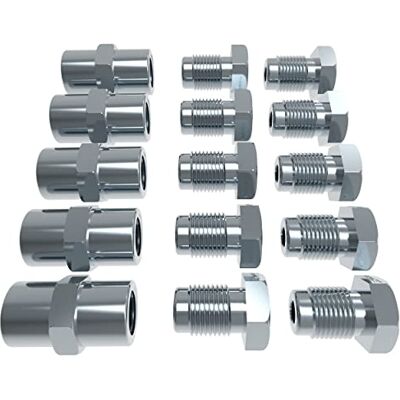 AUPROTEC 10x raccord mâle + 5 Connecteur femelle M10x1 pour Tuyau de Frein 4,75 mm évasure DIN collet-battu mâle Kit Freinage 3/16" DIN/ISO 1651 - Publicité AUPROTEC 10x raccord mâle + 5 Connecteur femelle M10x1 pour Tuyau de Frein 4,75 mm évasure DIN collet-battu mâle Kit Freinage 3/16" DIN/ISO 1651 - Publicité