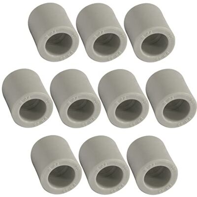 AERZETIX Lot de 10 Manchons Égaux en PPR Polypropylène Ø20 mm PN25 à Souder Raccord Tuyau pour Plomberie Chauffage Installation d'Eau Potable Alimentation Pression - Publicité AERZETIX Lot de 10 Manchons Égaux en PPR Polypropylène Ø20 mm PN25 à Souder Raccord Tuyau pour Plomberie Chauffage Installation d'Eau Potable Alimentation Pression - Publicité