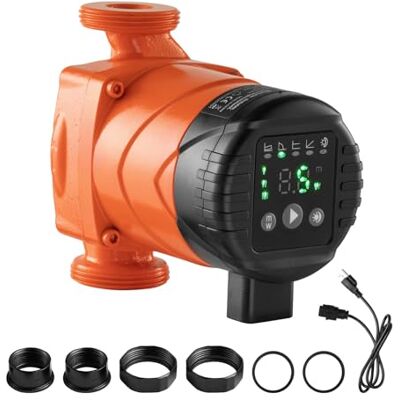VEVOR Pompe de circulation d'eau chaude, hauteur de refoulement maximale 6 m, pompe de chauffage à haut rendement, 58 L/min, raccord fileté, pour système de chauffage domestique - Publicité VEVOR Pompe de circulation d'eau chaude, hauteur de refoulement maximale 6 m, pompe de chauffage à haut rendement, 58 L/min, raccord fileté, pour système de chauffage domestique - Publicité